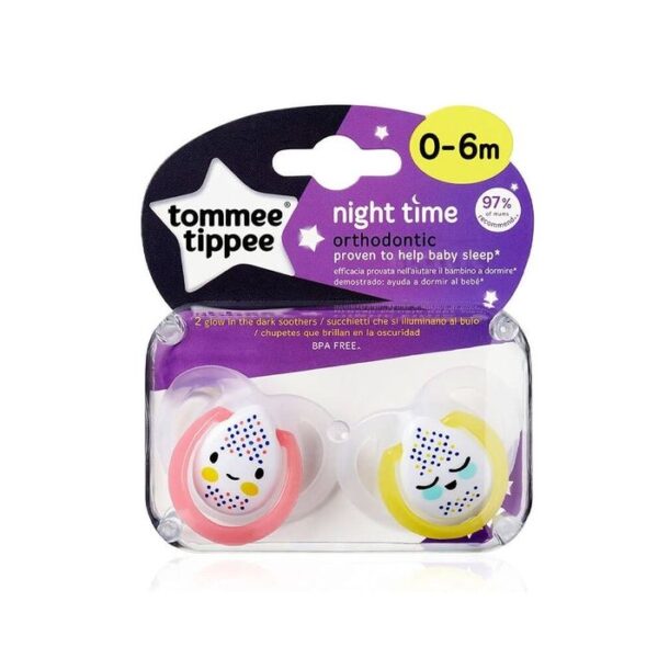 Tommee tippee 2 Chupetes Night Time 6-18 meses