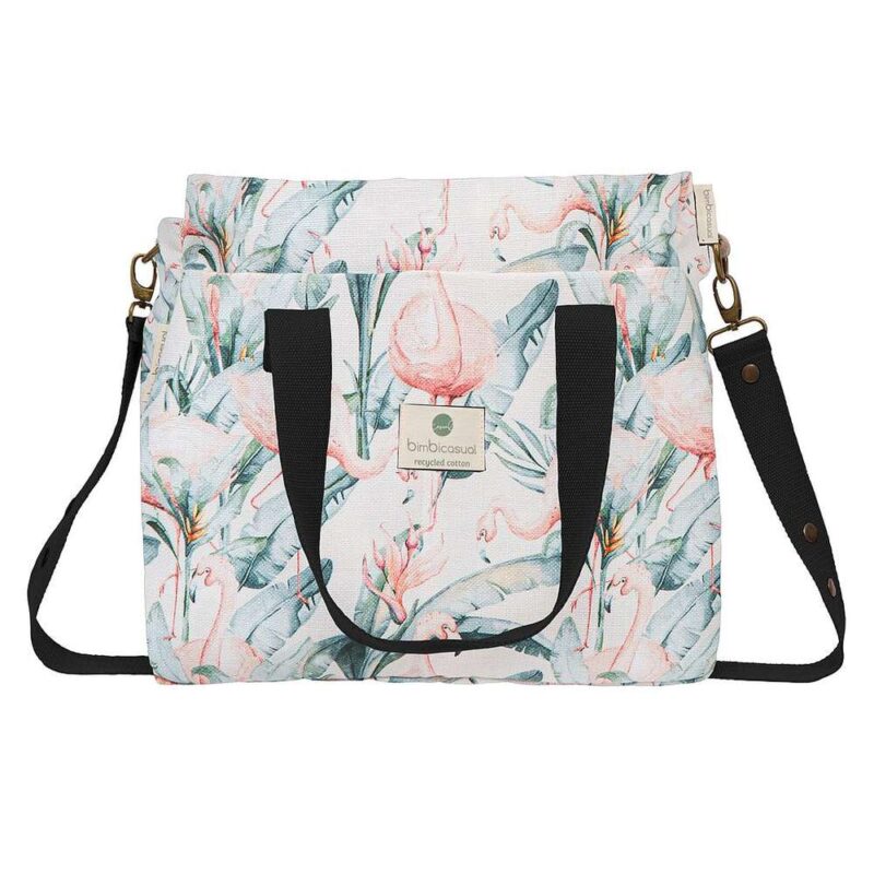 Bolsa Panera Algodón Ecológico Flamingo Bimbidreams